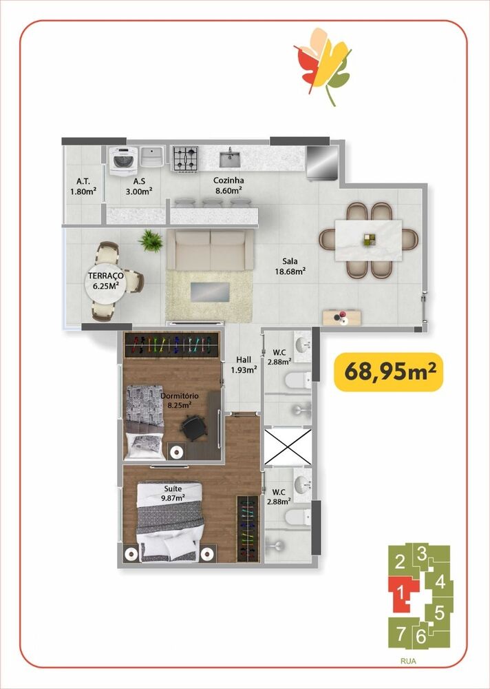 Apartamento, 2 quartos, 71 m² - Foto 11