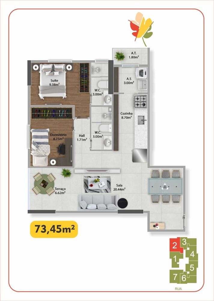 Apartamento, 2 quartos, 73 m² - Foto 18