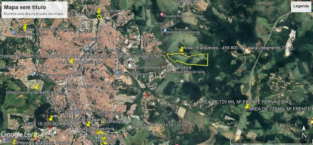 Terreno, 46 hectares - Foto 2