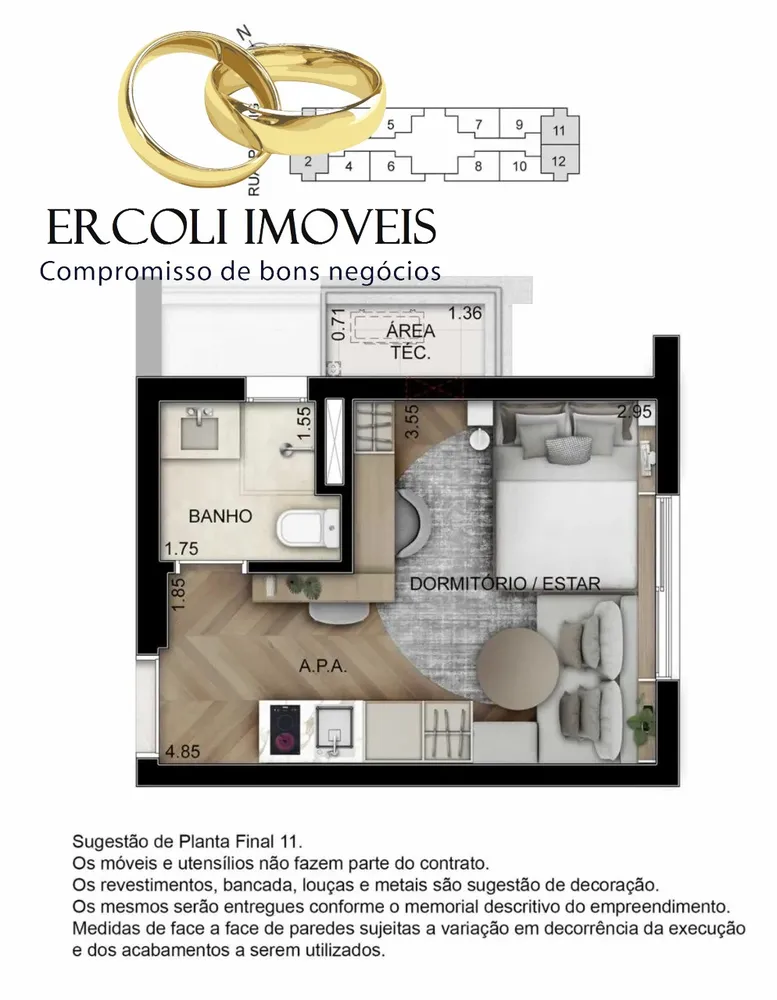 Apartamento, 1 quarto, 22 m² - Foto 5
