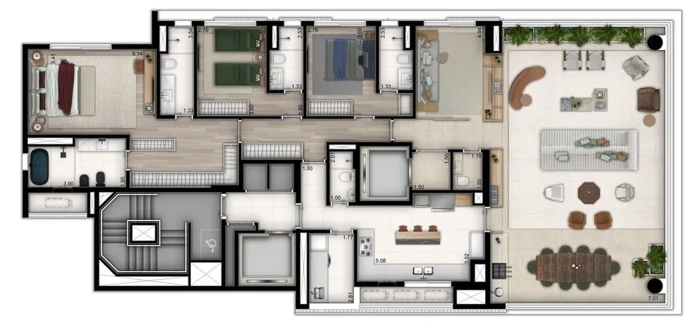Apartamento, 4 quartos, 238 m² - Foto 10