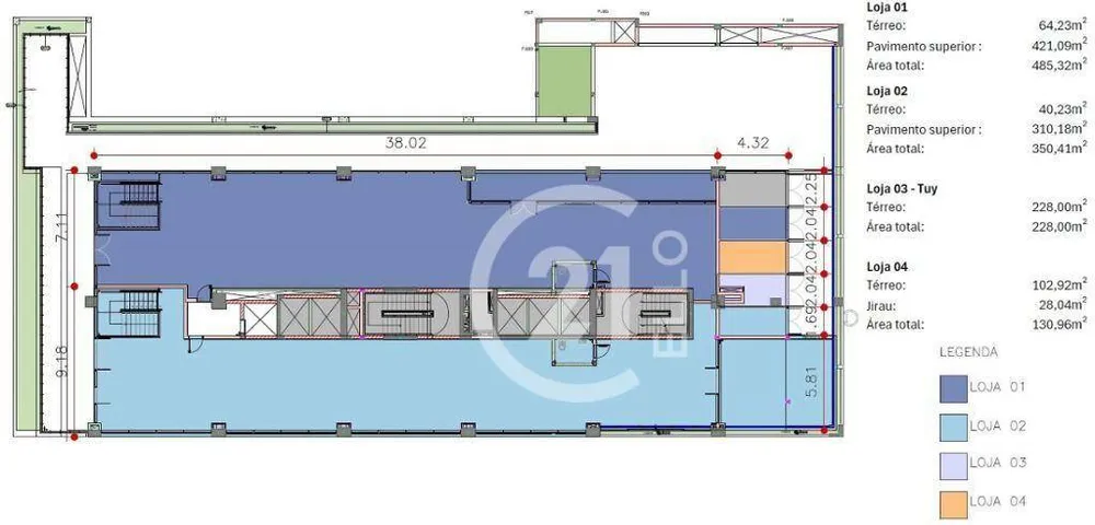 Loja-Salão, 485 m² - Foto 2