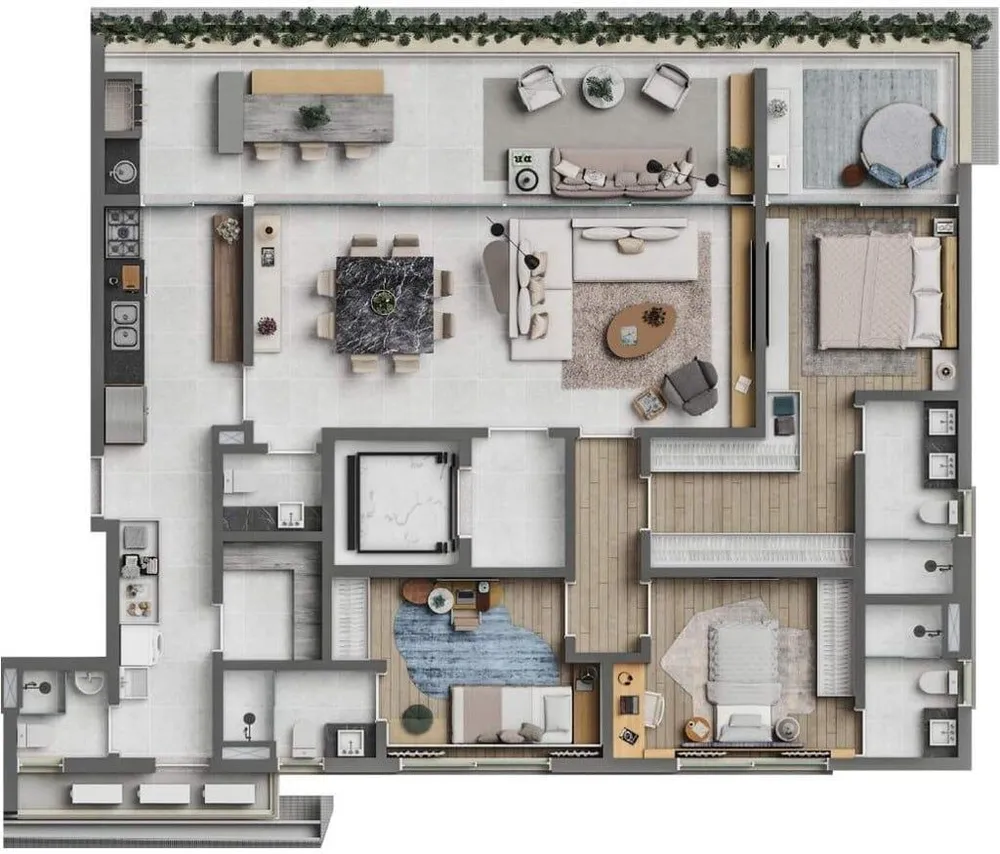 Cobertura, 4 quartos, 338 m² - Foto 12