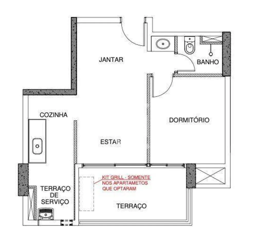 Apartamento, 1 quarto, 44 m² - Foto 12