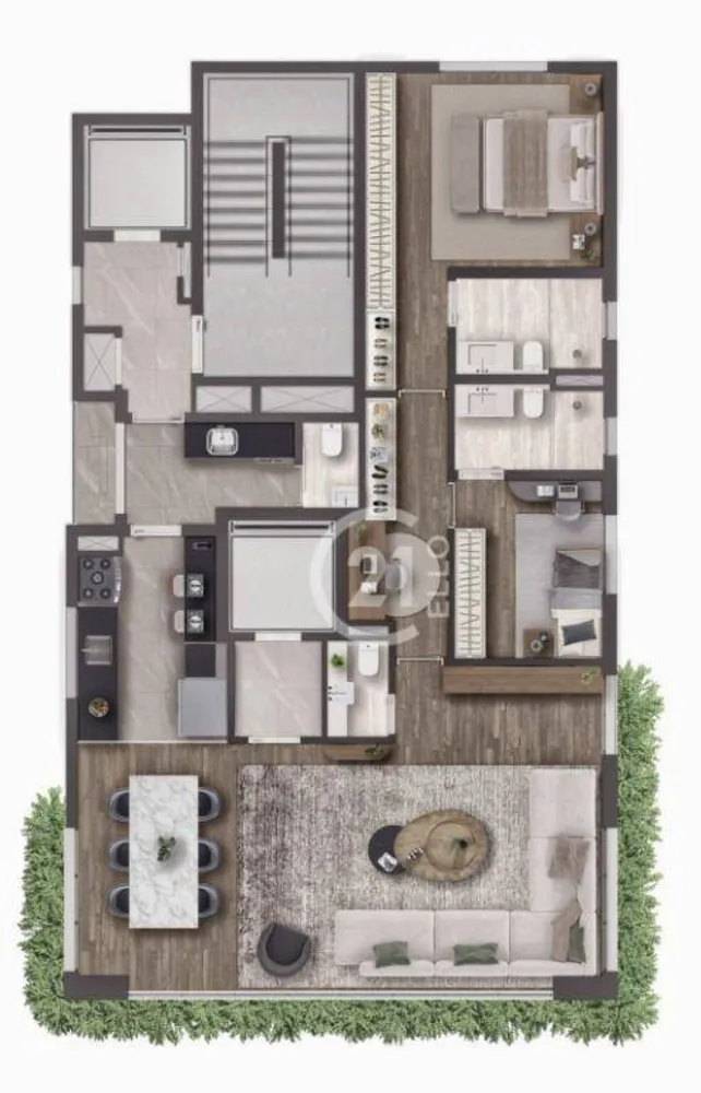 Apartamento, 2 quartos, 125 m² - Foto 1