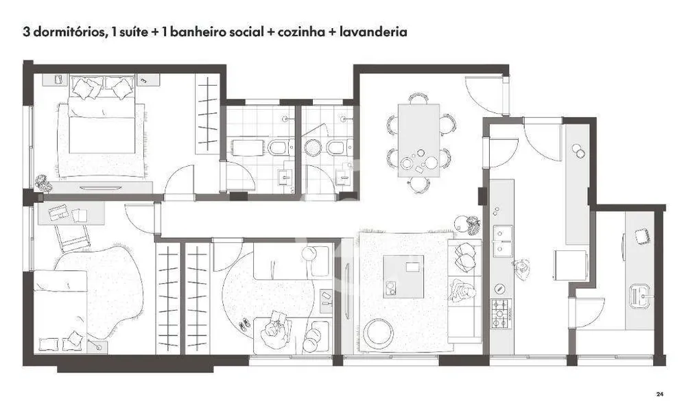 Apartamento, 3 quartos, 100 m² - Foto 7