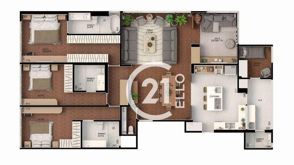 Apartamento, 3 quartos, 213 m² - Foto 6
