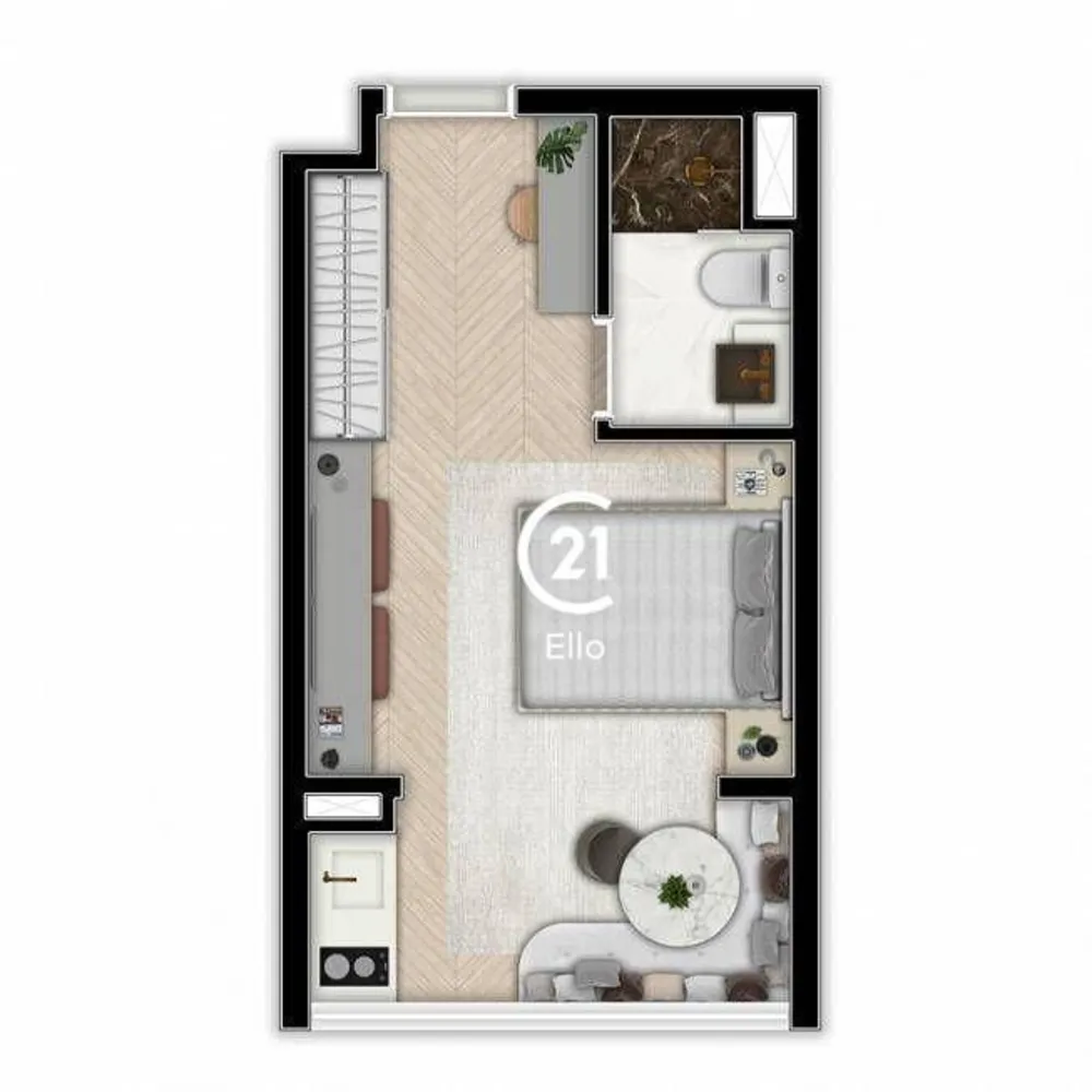 Kitnet-Studio, 31 m² - Foto 16
