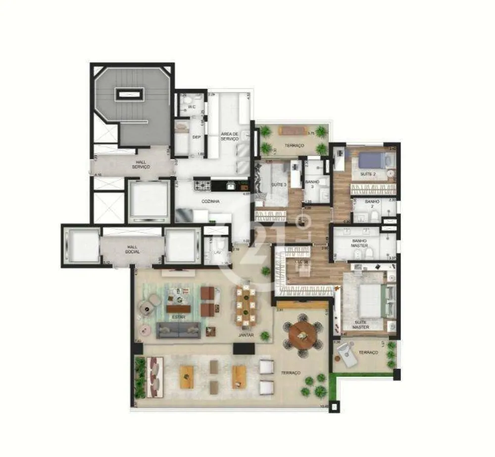 Apartamento, 3 quartos, 208 m² - Foto 4