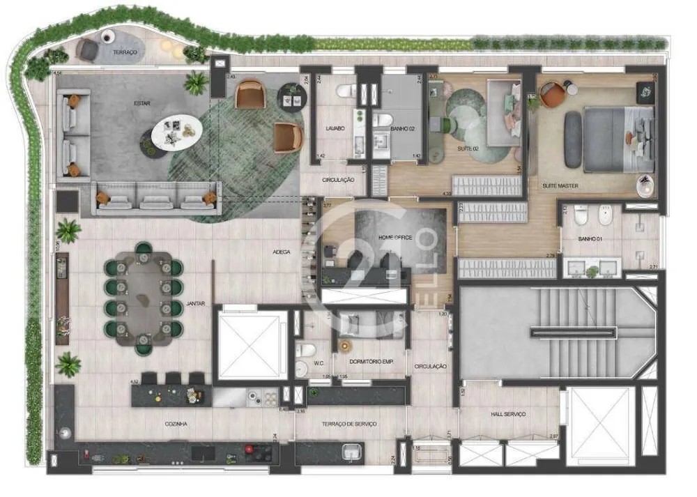 Apartamento, 3 quartos, 201 m² - Foto 14