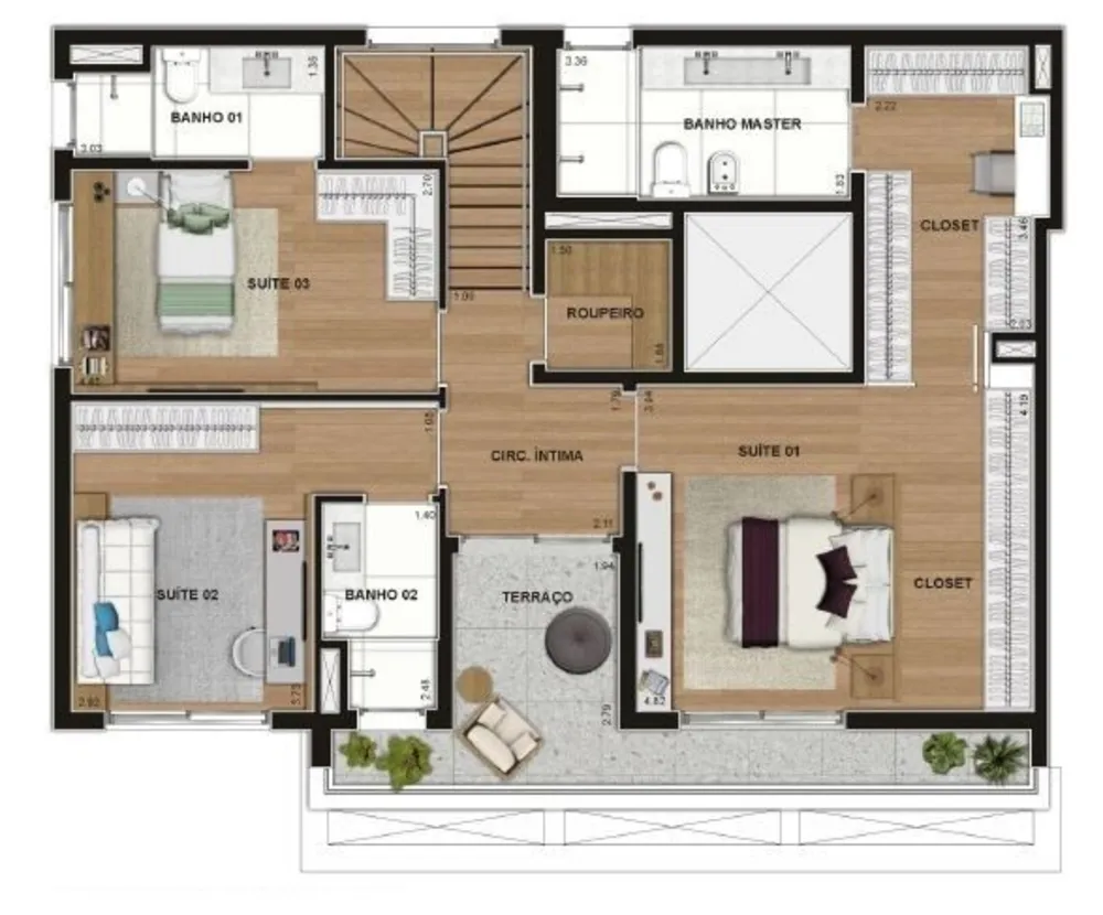 Apartamento, 3 quartos, 147 m² - Foto 8