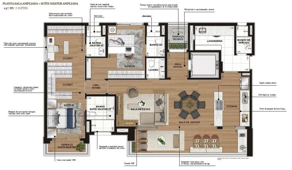 Apartamento, 3 quartos, 147 m² - Foto 15