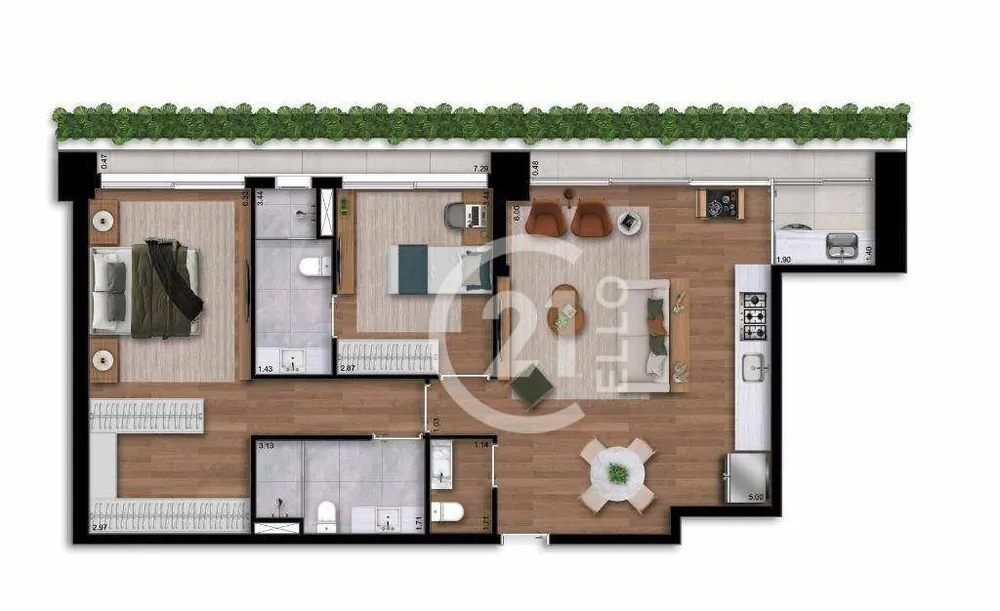 Apartamento, 2 quartos, 105 m² - Foto 5