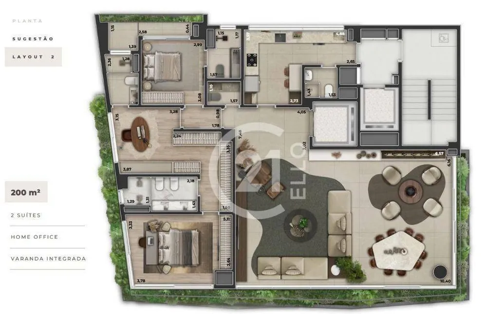Apartamento, 3 quartos, 200 m² - Foto 5