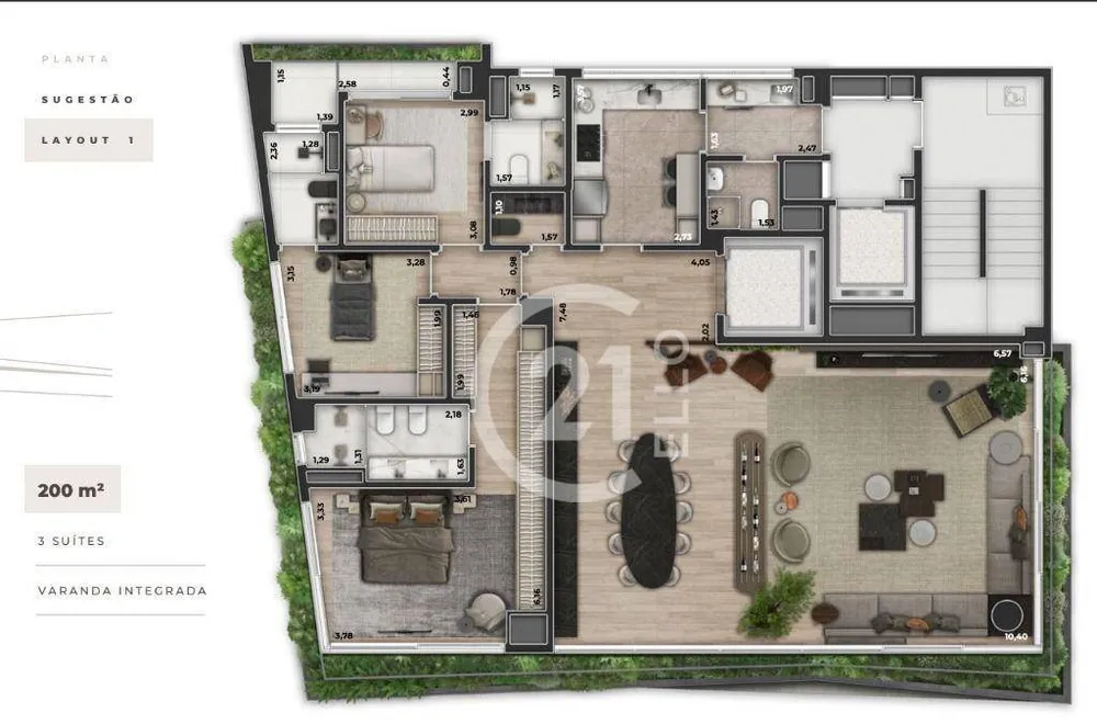 Apartamento, 3 quartos, 200 m² - Foto 16