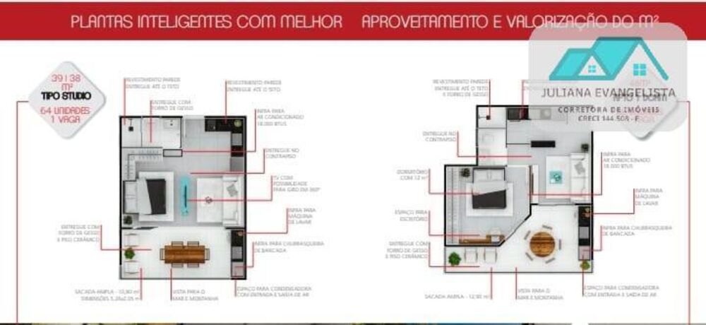 Apartamento, 1 quarto - Foto 1