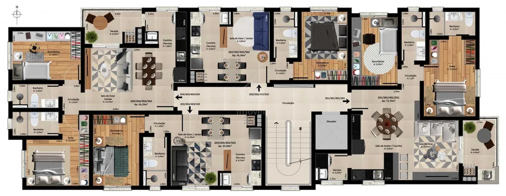 Apartamento, 1 quarto, 36 m² - Foto 10