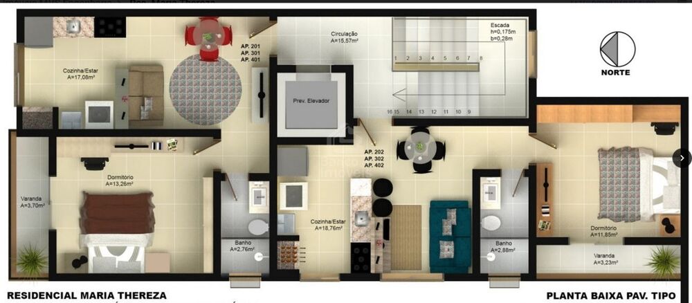 Apartamento, 1 quarto, 66 m² - Foto 3