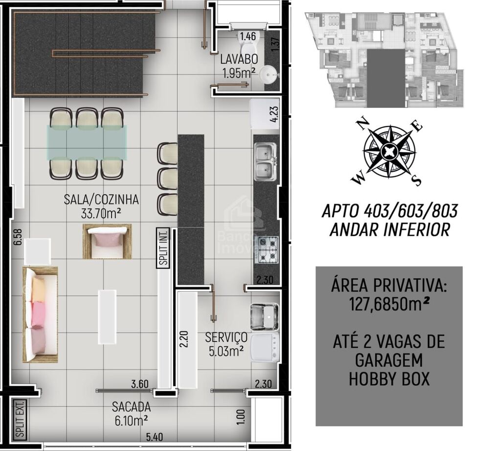 Apartamento, 2 quartos, 127 m² - Foto 3