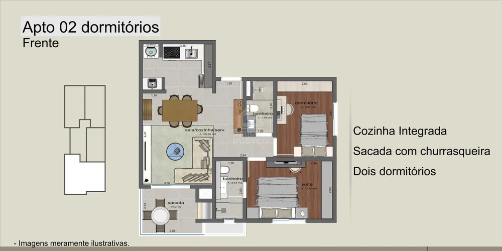 Apartamento, 2 quartos, 74 m² - Foto 12