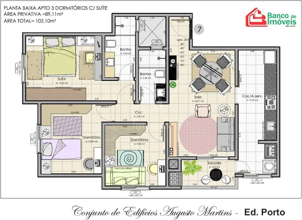 Apartamento, 3 quartos, 88 m² - Foto 13