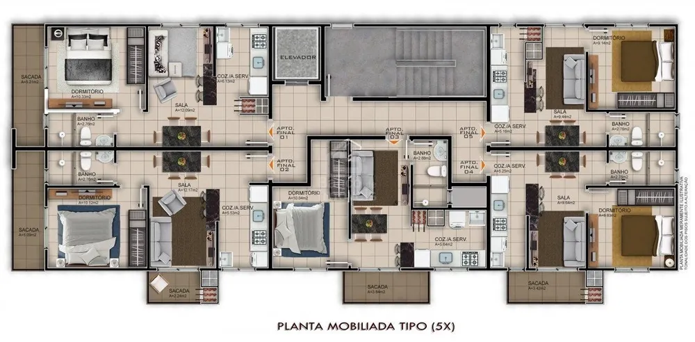 Apartamento, 1 quarto, 38 m² - Foto 12