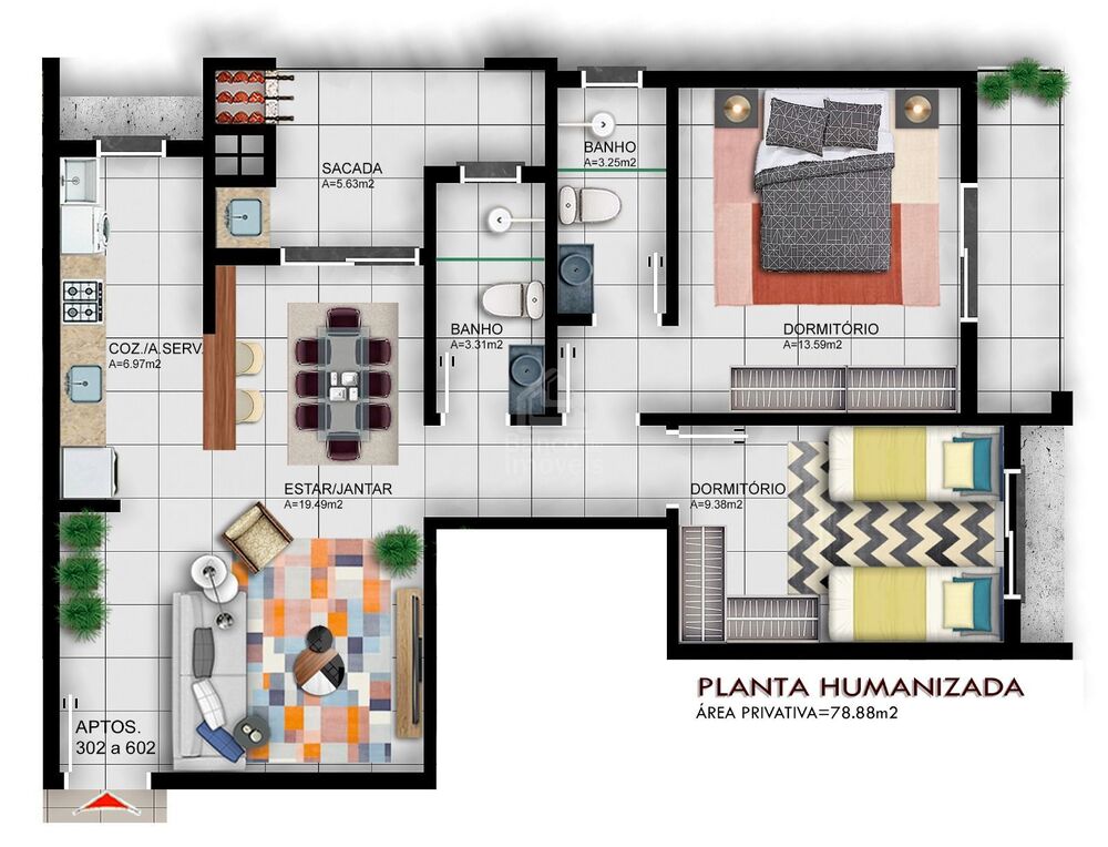 Apartamento à venda com 2 quartos, 78m² - Foto 11