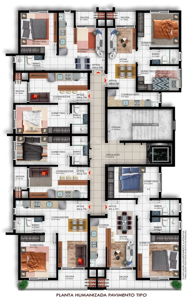 Apartamento, 2 quartos, 63 m² - Foto 3