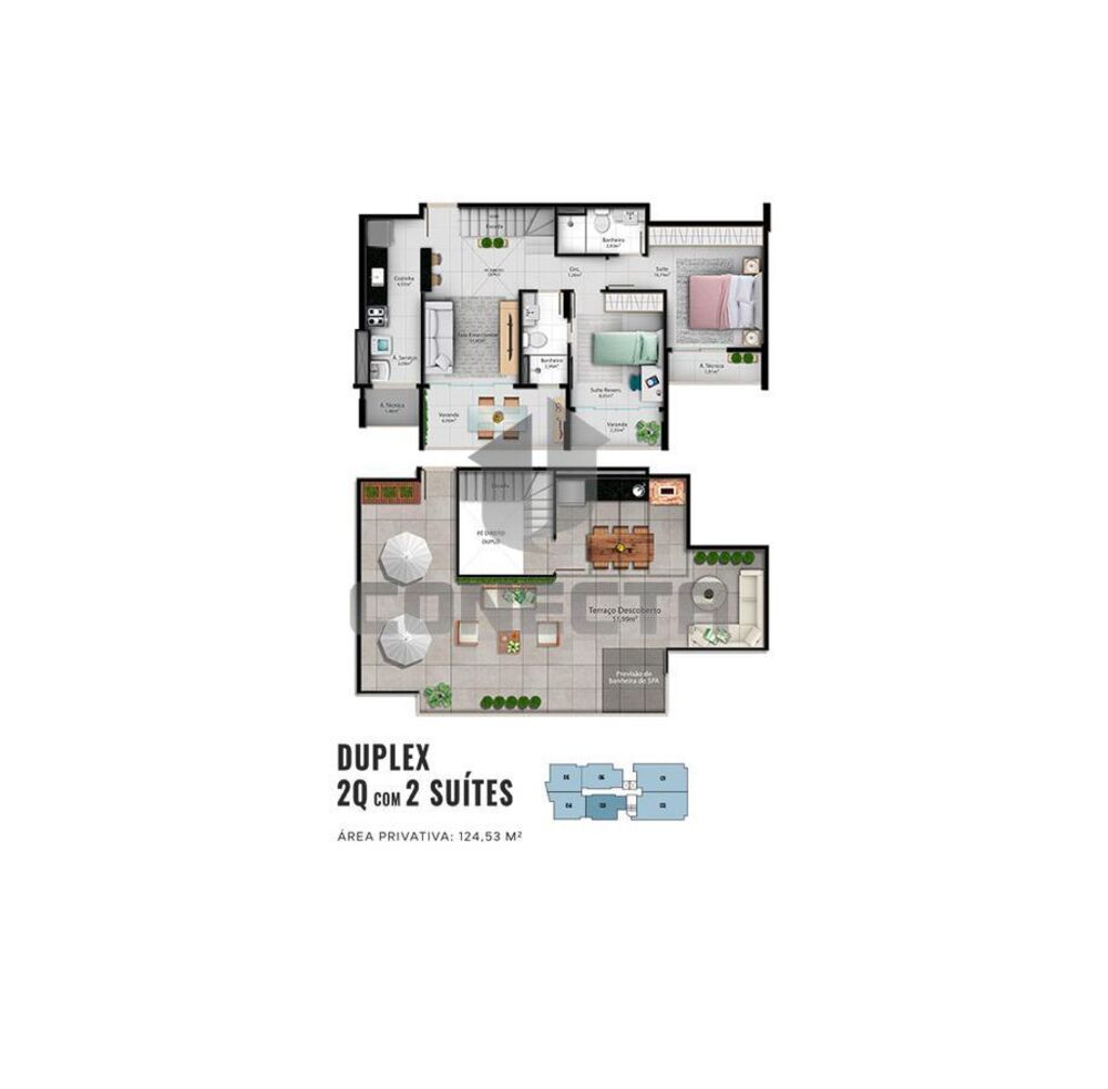 Cobertura à venda com 2 quartos, 131m² - Foto 4