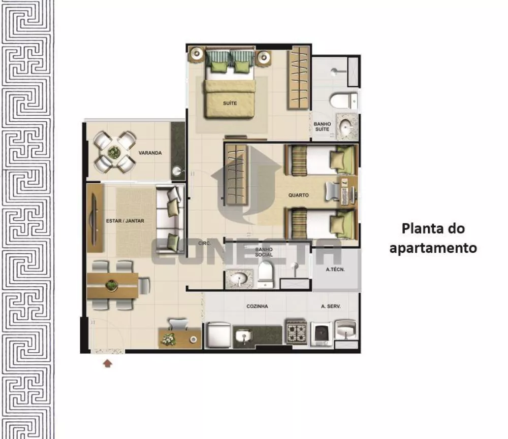 Apartamento à venda com 2 quartos, 60m² - Foto 7