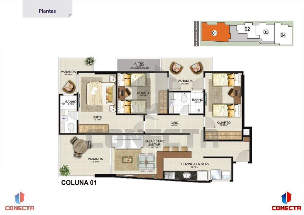 Apartamento, 3 quartos, 94 m² - Foto 5