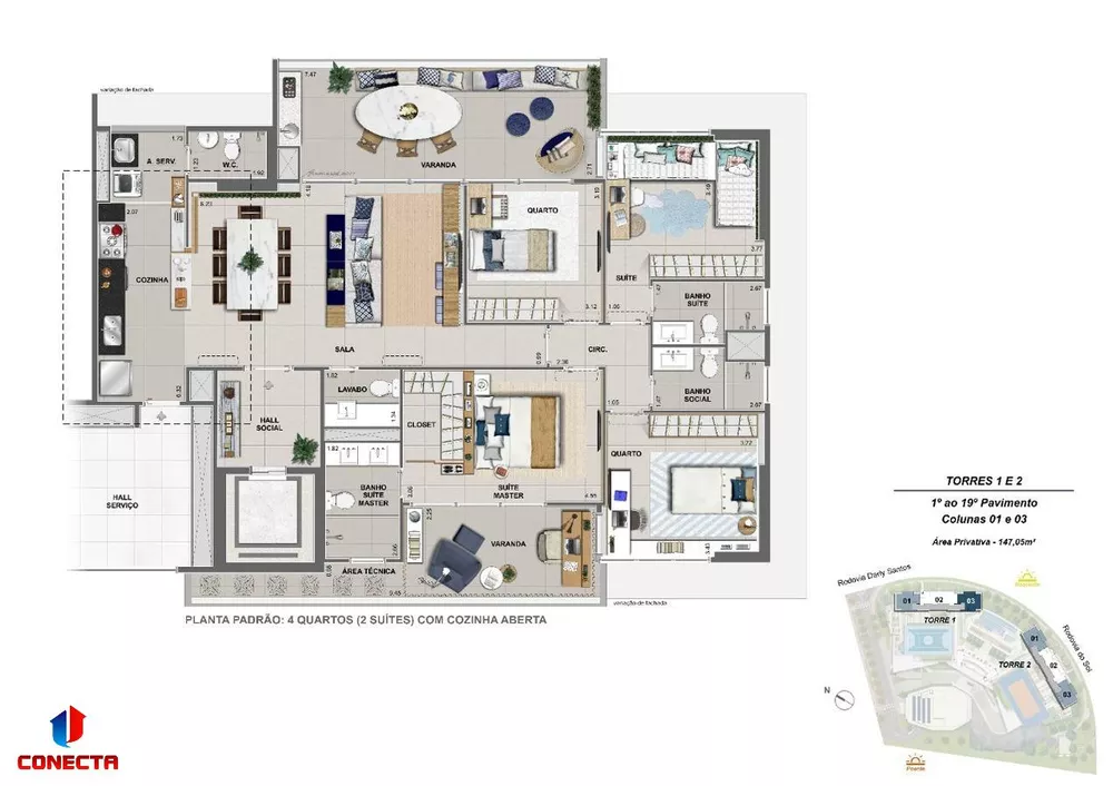 Apartamento à venda com 4 quartos, 188m² - Foto 13