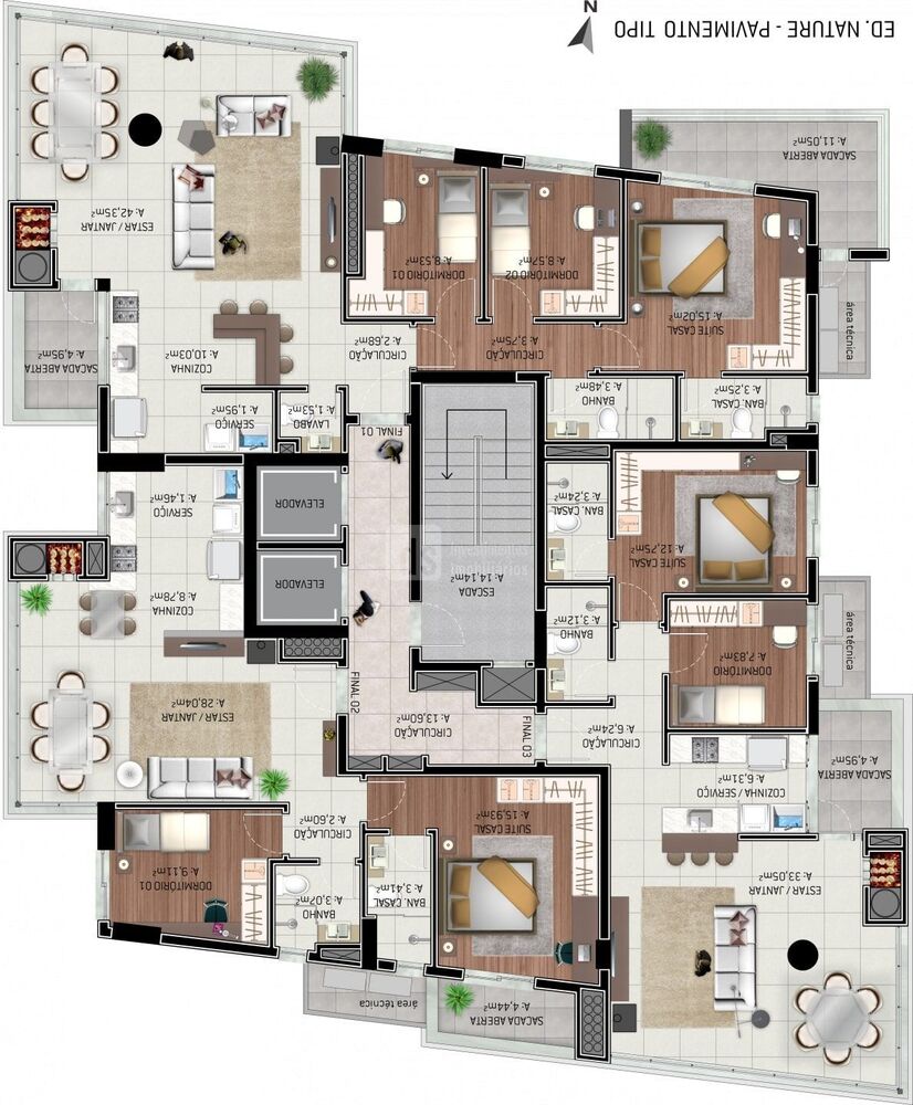 Apartamento, 3 quartos, 214 m² - Foto 3