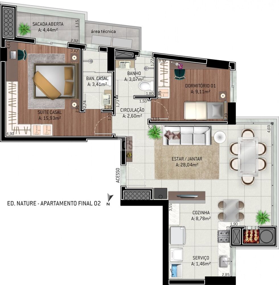 Apartamento, 2 quartos, 145 m² - Foto 3