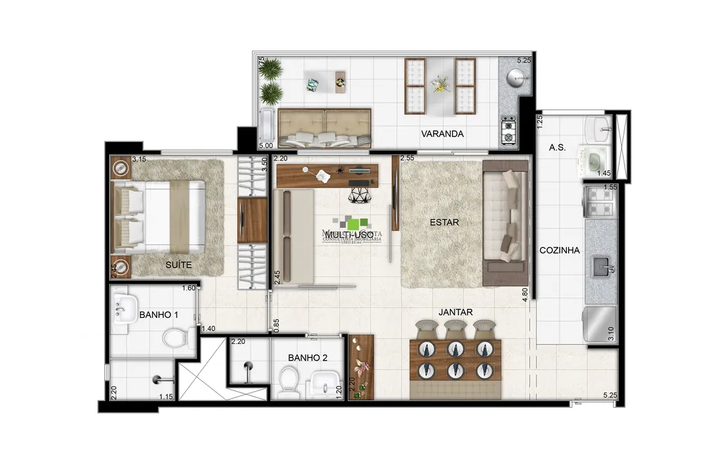 Apartamento, 2 quartos, 89 m² - Foto 9