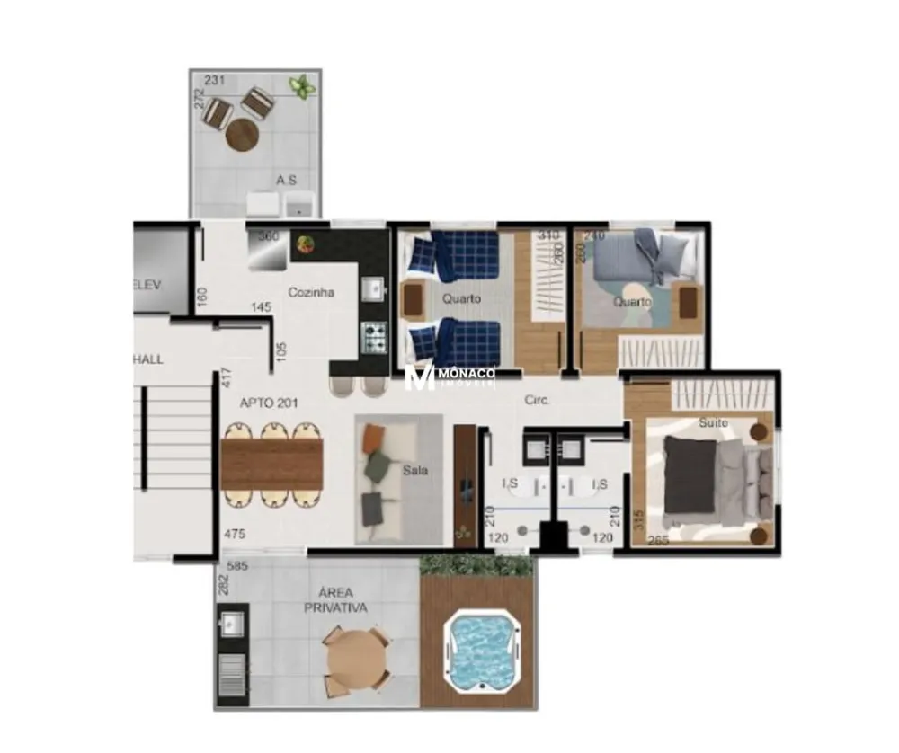 Apartamento, 3 quartos, 87 m² - Foto 3