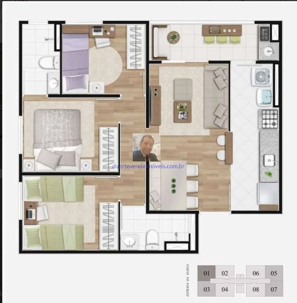 Apartamento, 3 quartos, 60 m² - Foto 16