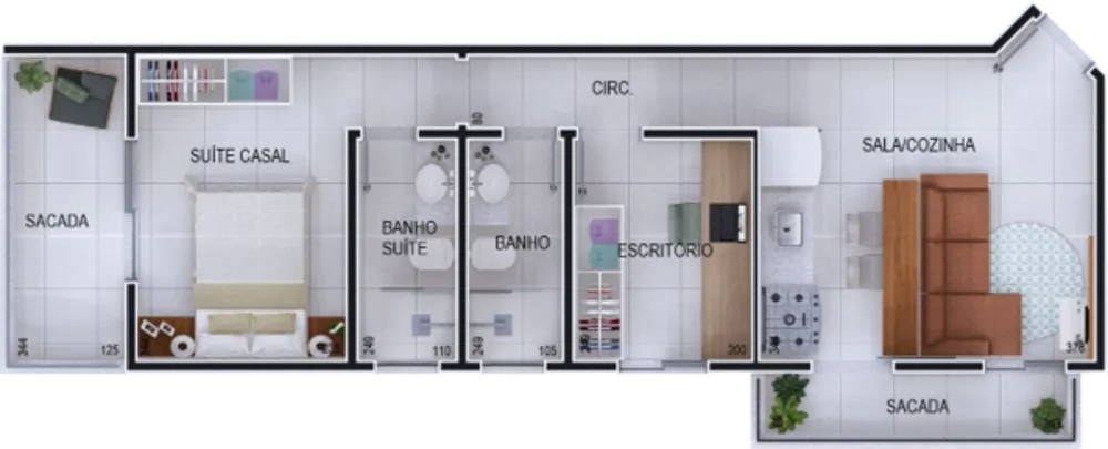 Apartamento, 2 quartos, 60 m² - Foto 4