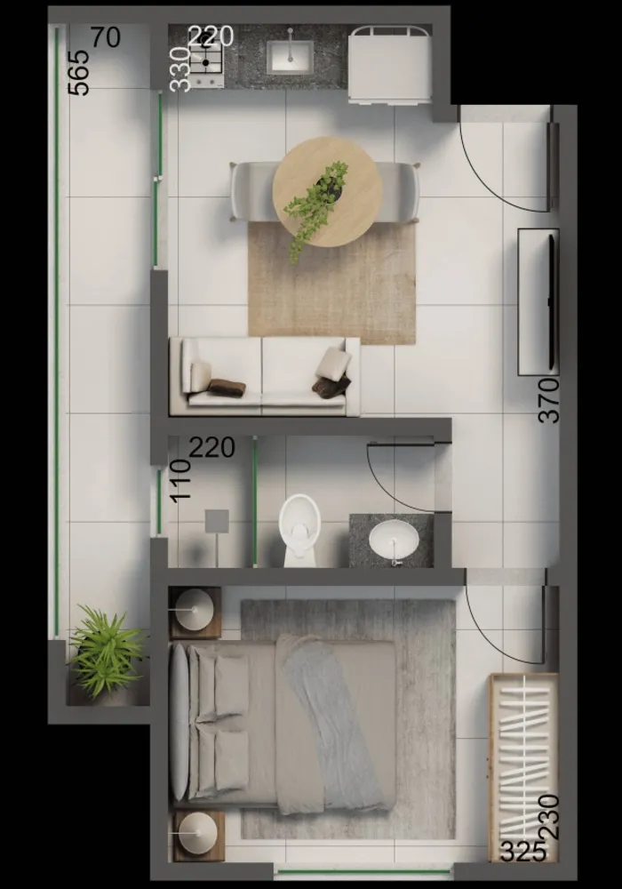 Apartamento, 1 quarto, 27 m² - Foto 4