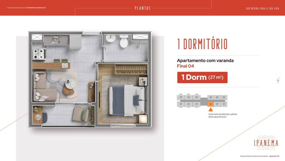 Apartamento, 2 quartos, 38 m² - Foto 3