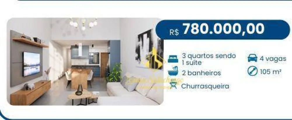 Casa, 3 quartos, 105 m² - Foto 2