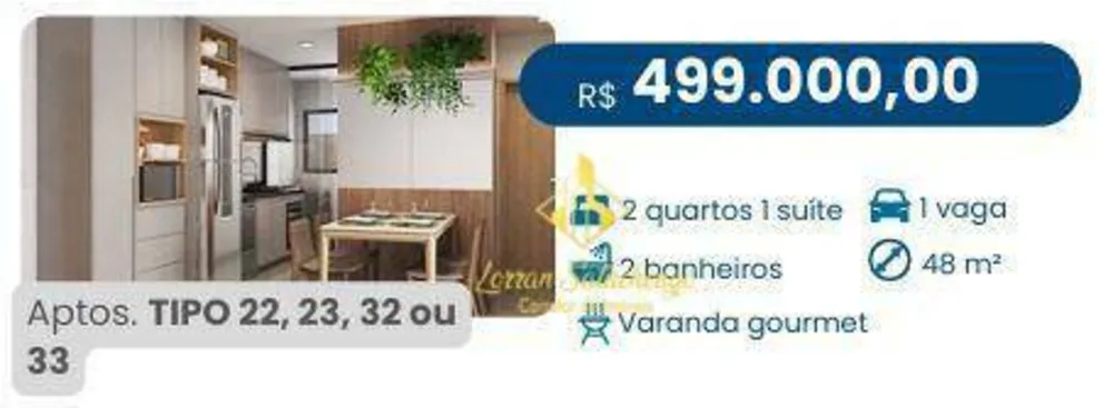 Apartamento, 2 quartos, 48 m² - Foto 1
