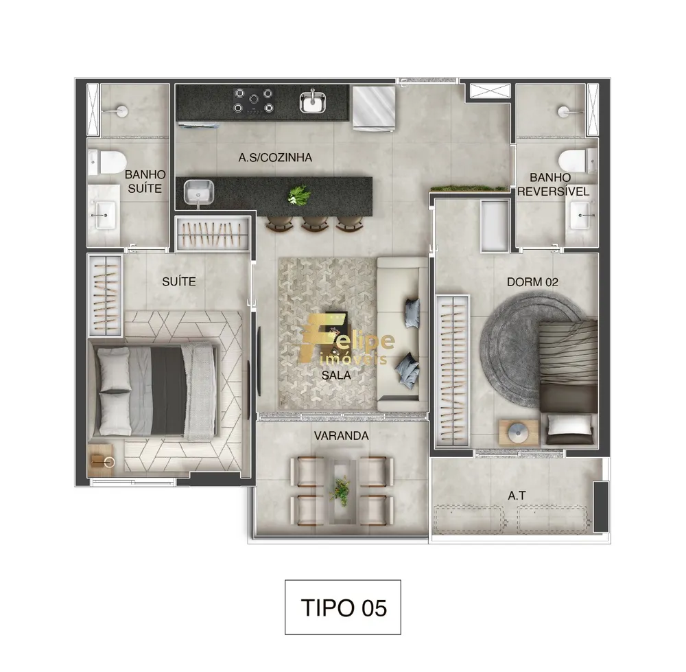Apartamento, 3 quartos, 73 m² - Foto 11