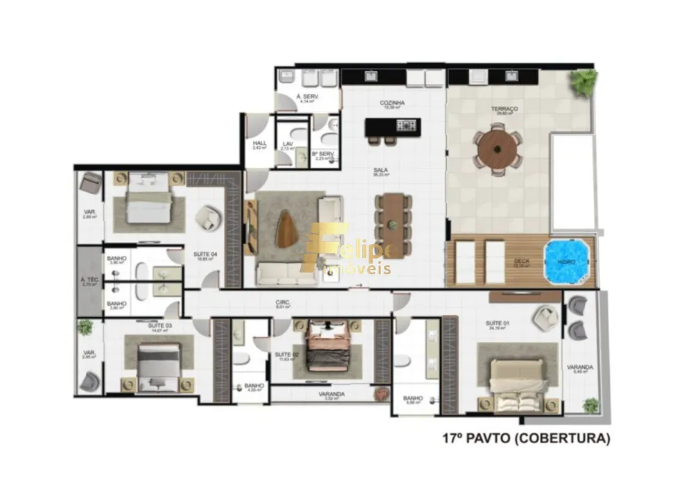 Apartamento, 3 quartos, 110 m² - Foto 8