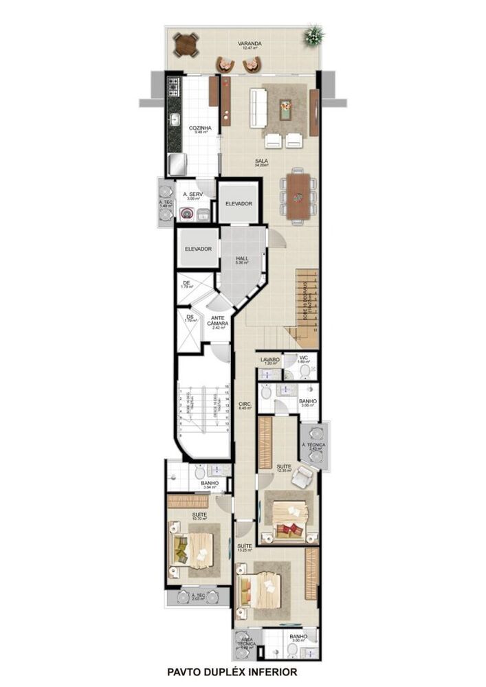Apartamento, 4 quartos, 146 m² - Foto 3