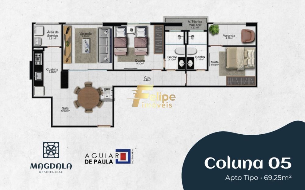 Apartamento, 3 quartos, 118 m² - Foto 2