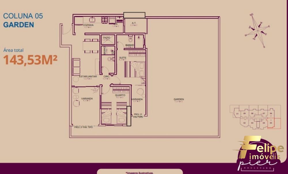 Apartamento, 2 quartos, 67 m² - Foto 2