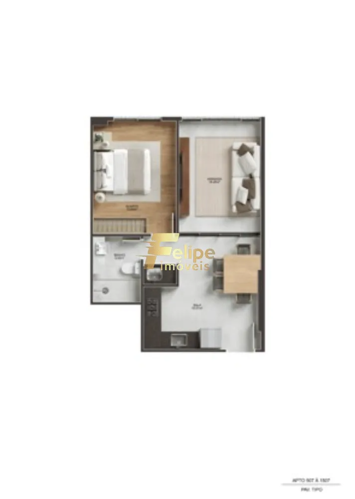 Apartamento, 1 quarto, 42 m² - Foto 3
