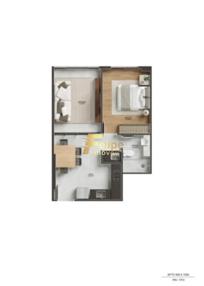 Apartamento, 1 quarto, 42 m² - Foto 2