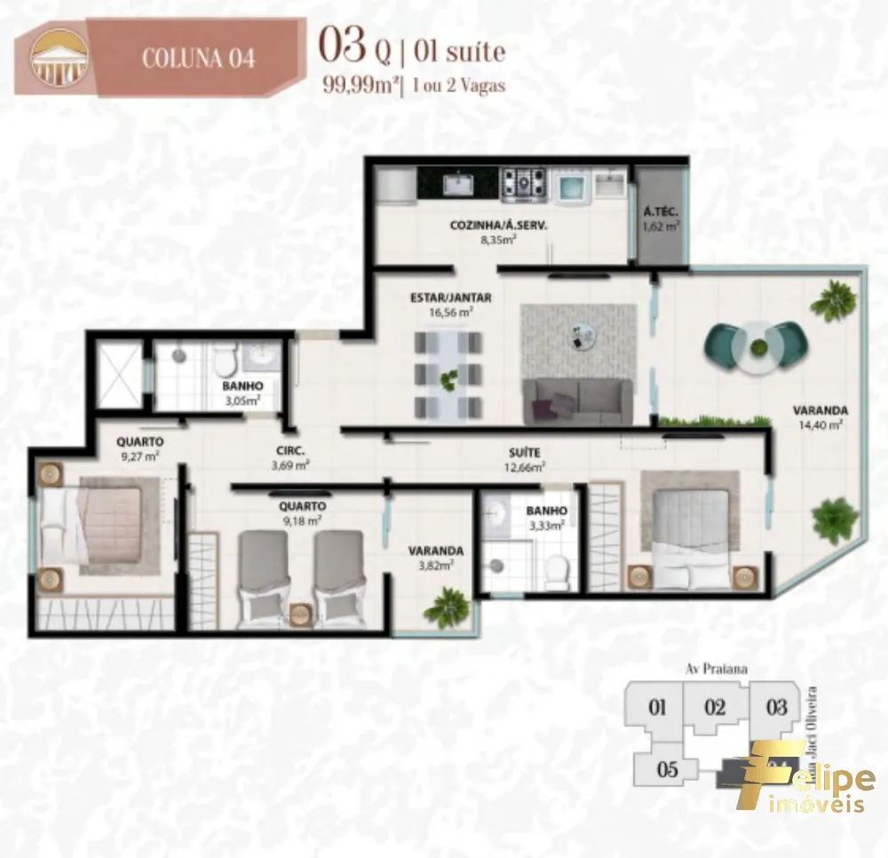 Apartamento, 3 quartos, 103 m² - Foto 10